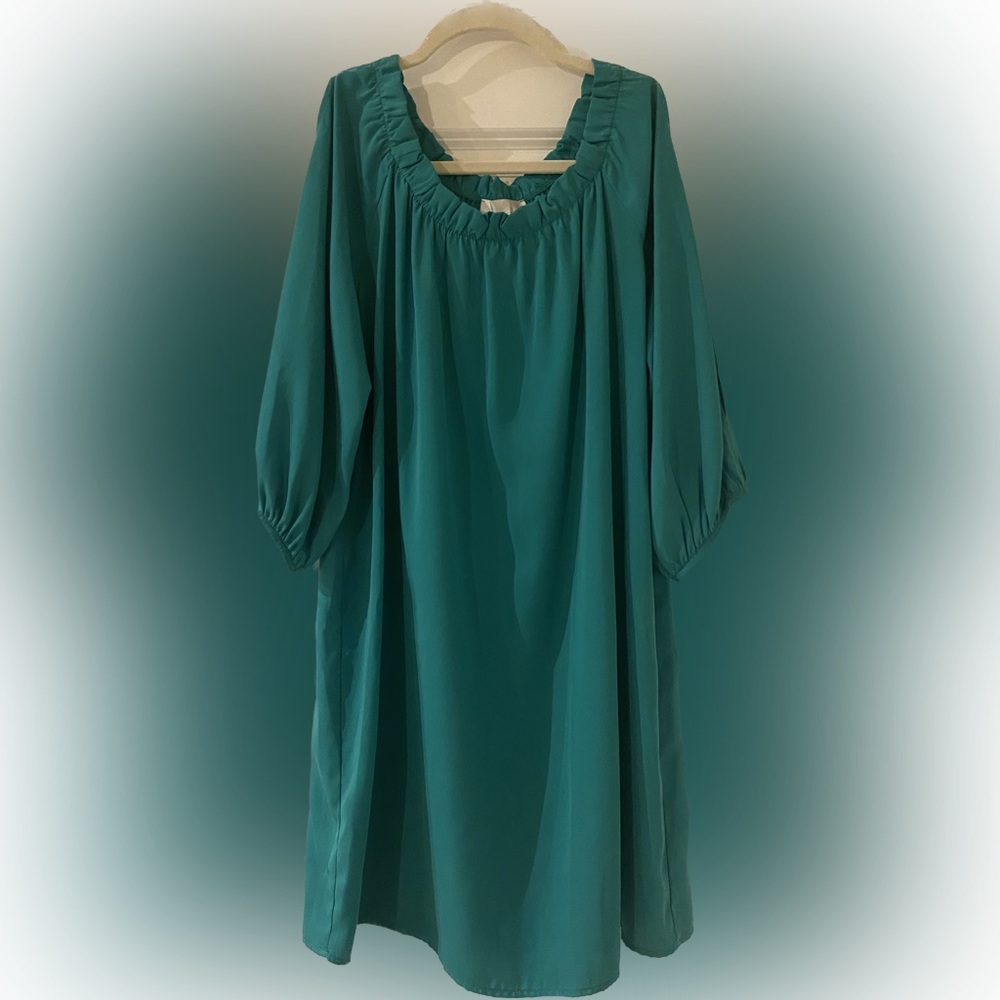 Glam Turquoise Dress - Size: Small